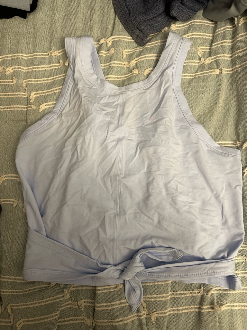 Lululemon Light Blue Tie-Front Tank Top